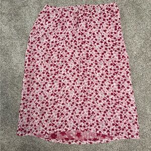 Reversible Floral Pink Skirt